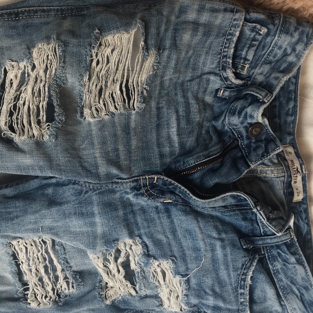 Mixed wash boyfriend jeans